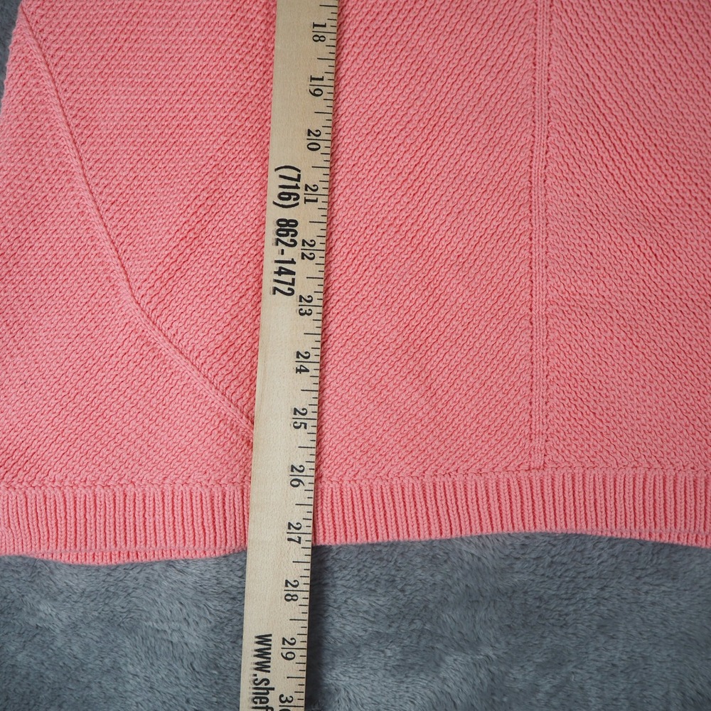 NWT Talbots Pima Cotton Pullover Knit Sweater Plus Size 1X Pink New Center Seam - Picture 5 of 10